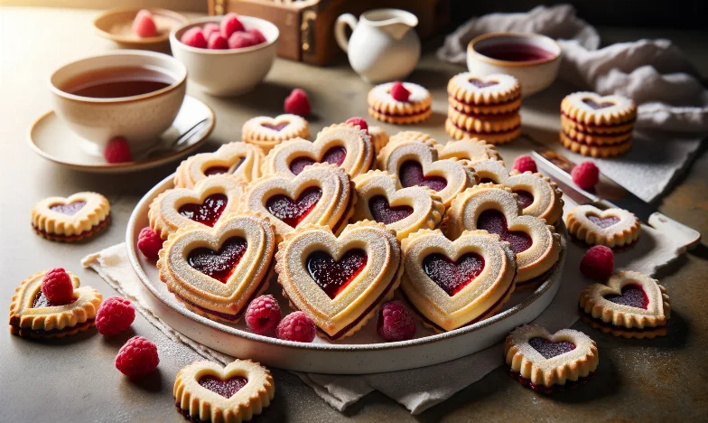 Raspberry Linzer Cookies Recipe 🍪❤️