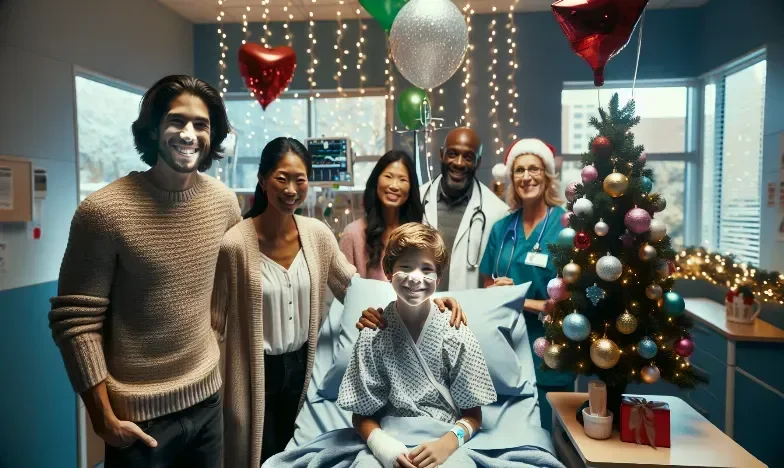 Brave Boy Overcomes Cancer and COVID to Celebrate a Joyful Christmas in the Hospital