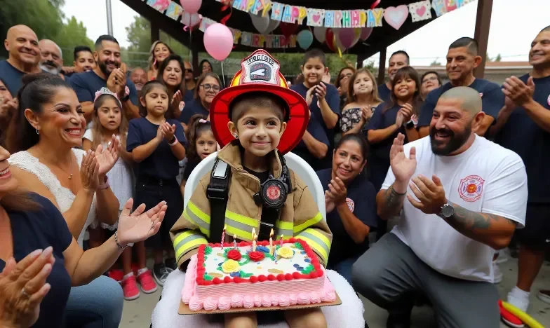 Brave 5-Year-Old's Wish to Be a Firefighter Comes True on Her Birthday