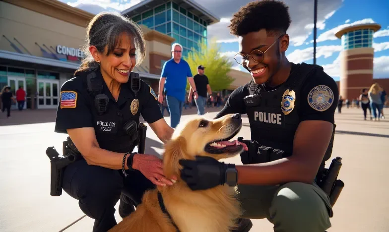 Police Officers Care for Beloved Pet of Victim After Tragic Mall Incident